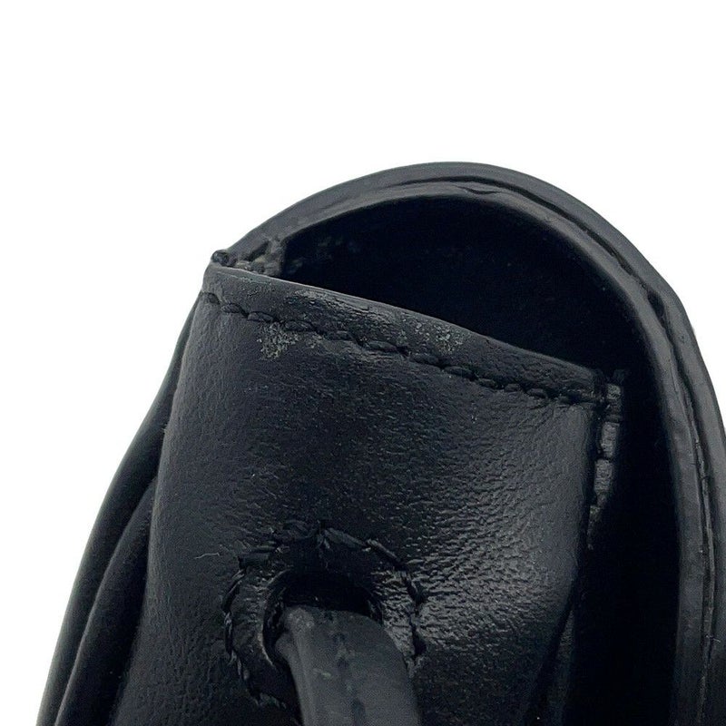 セリーヌ ショルダーバッグ ミニ トライアングル ロゴ レザー 10I193DMO CELINE ポシェット 黒