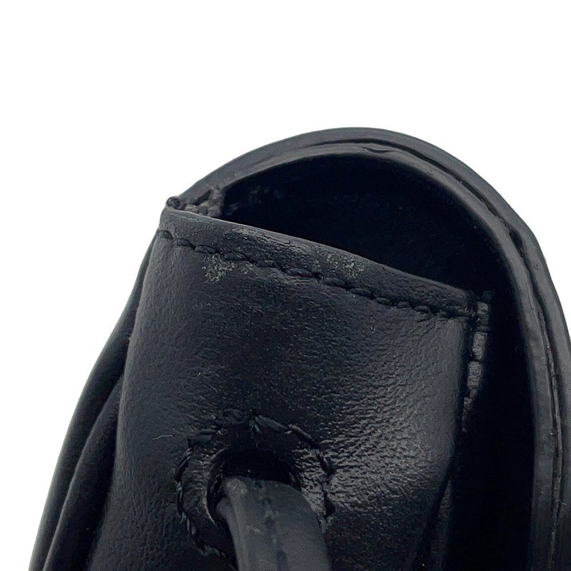 セリーヌ ショルダーバッグ ミニ トライアングル ロゴ レザー 10I193DMO CELINE ポシェット 黒