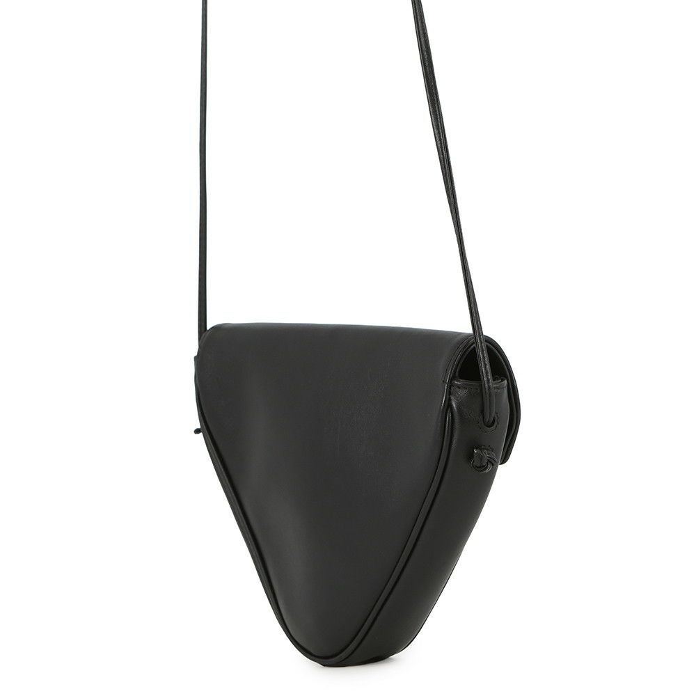 セリーヌ ショルダーバッグ トライアングル ロゴ レザー 19590 CELINE ポシェット 黒 セリーヌ ショルダーバッグ トライアングル ロゴ レザー 19590 CELINE