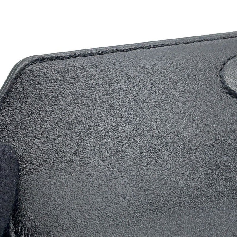 セリーヌ ショルダーバッグ トライアングル ロゴ レザー 19590 CELINE ポシェット 黒