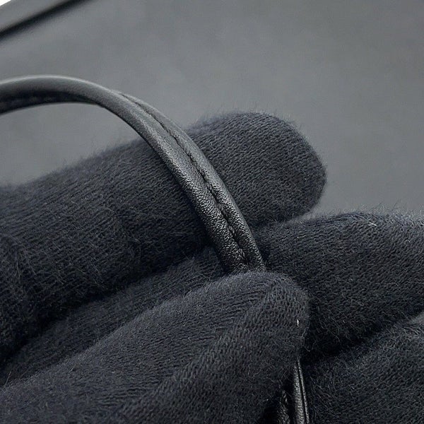 セリーヌ ショルダーバッグ トライアングル ロゴ レザー 19590 CELINE ポシェット 黒