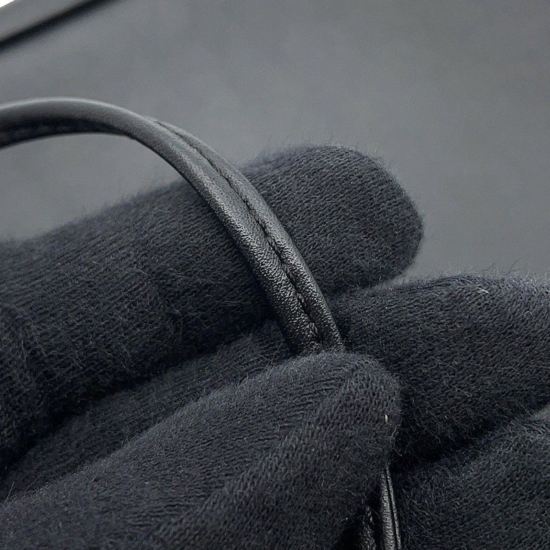 セリーヌ ショルダーバッグ トライアングル ロゴ レザー 19590 CELINE ポシェット 黒