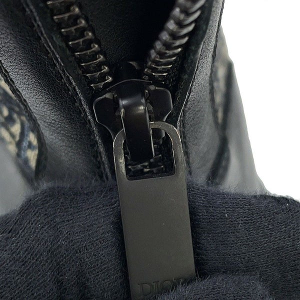 クリスチャン・ディオール ブーツ オブリーク エクスプローラー ショートブーツ メンズサイズ42 3BO296ZKD Christian Dior 靴 黒
