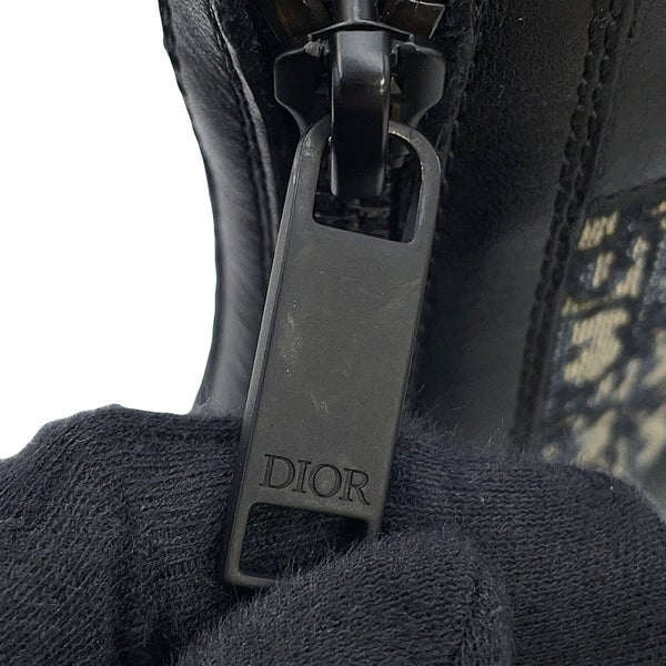 クリスチャン・ディオール ブーツ オブリーク エクスプローラー ショートブーツ メンズサイズ42 3BO296ZKD Christian Dior 靴 黒