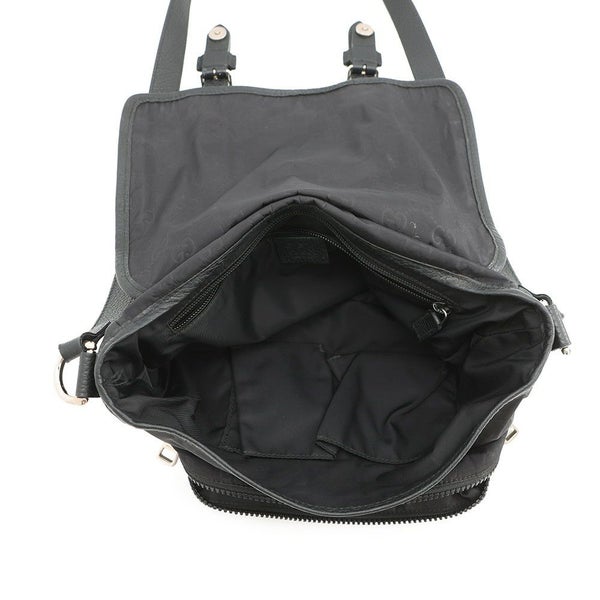 グッチ ショルダーバッグ GGナイロン/レザー メッセンジャーバッグ 510335 GUCCI バッグ 黒 アウトレット品