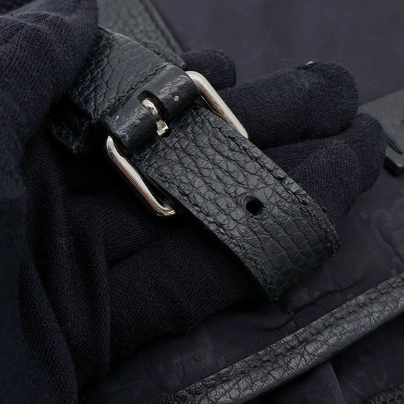 グッチ ショルダーバッグ GGナイロン/レザー メッセンジャーバッグ 510335 GUCCI バッグ 黒 アウトレット品