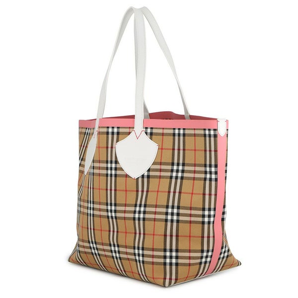 バーバリー トートバッグ ノバチェック リバーシブル キャンバス レザー BURBERRY