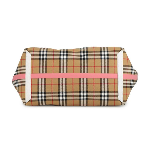 バーバリー トートバッグ ノバチェック リバーシブル キャンバス レザー BURBERRY