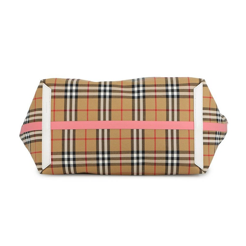 バーバリー トートバッグ ノバチェック リバーシブル キャンバス レザー BURBERRY
