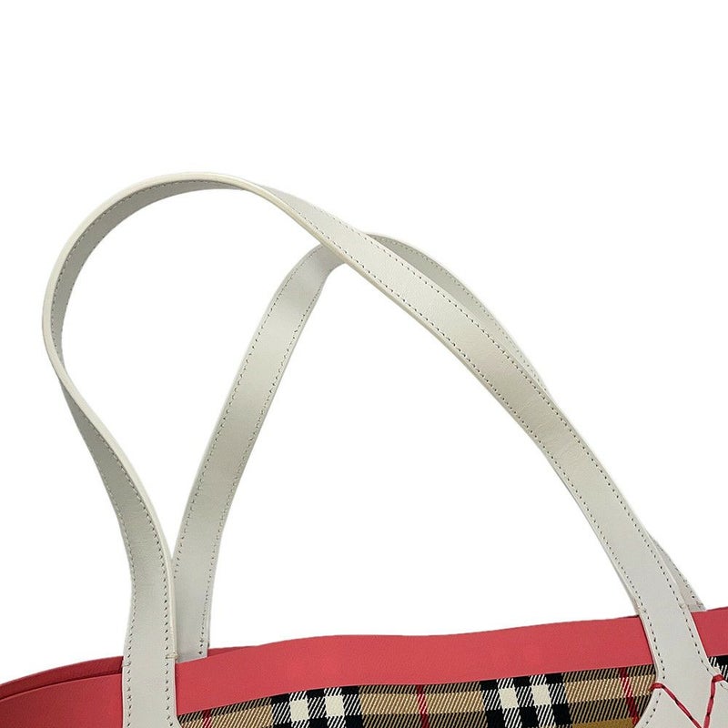 バーバリー トートバッグ ノバチェック リバーシブル キャンバス レザー BURBERRY