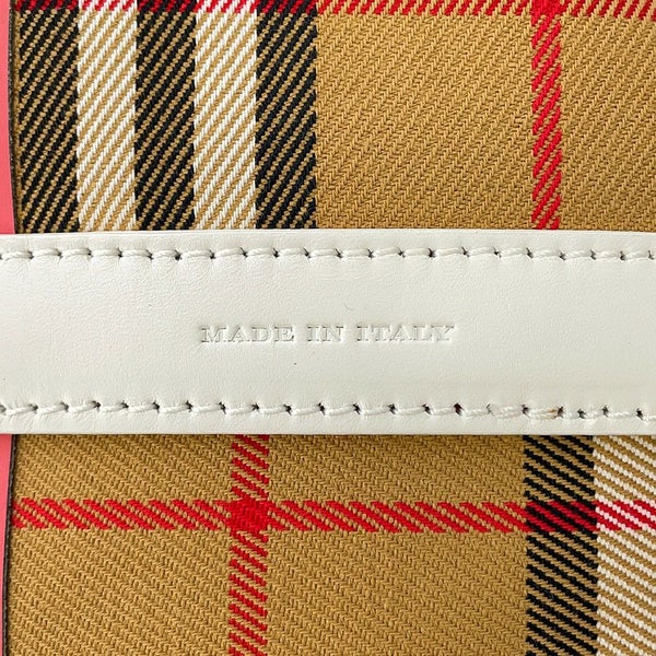 バーバリー トートバッグ ノバチェック リバーシブル キャンバス レザー BURBERRY
