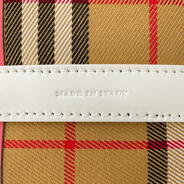 バーバリー トートバッグ ノバチェック リバーシブル キャンバス レザー BURBERRY
