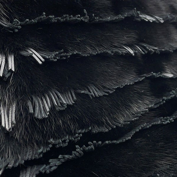 フェンディ ハンドバッグ ピーカブー ミニ  ファー/レザー 8BN244 FENDI 2wayショルダーバッグ 黒