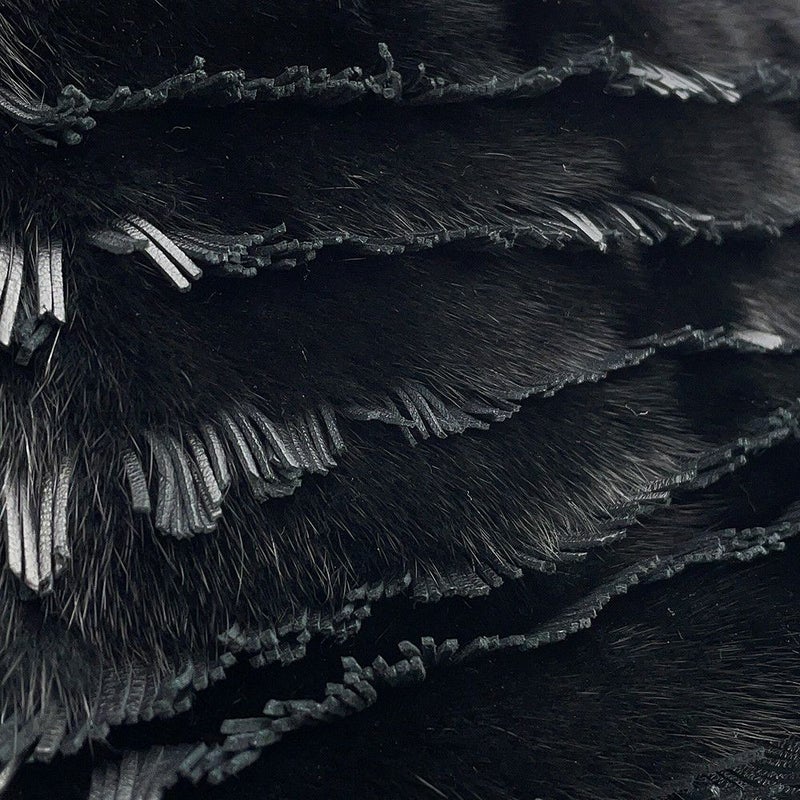 フェンディ ハンドバッグ ピーカブー ミニ  ファー/レザー 8BN244 FENDI 2wayショルダーバッグ 黒