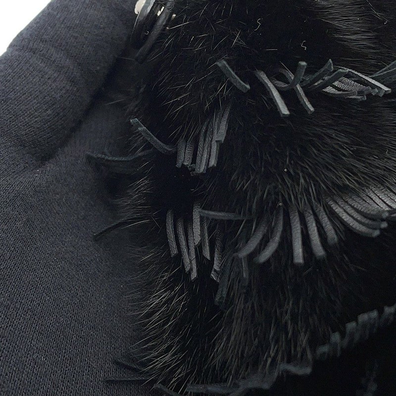 フェンディ ハンドバッグ ピーカブー ミニ  ファー/レザー 8BN244 FENDI 2wayショルダーバッグ 黒