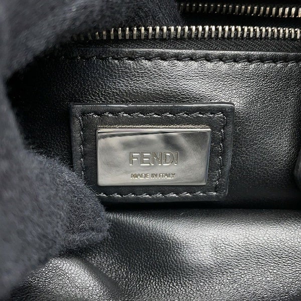 フェンディ ハンドバッグ ピーカブー ミニ  ファー/レザー 8BN244 FENDI 2wayショルダーバッグ 黒