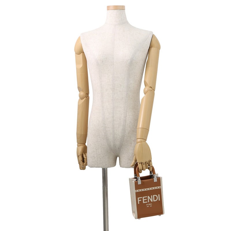 フェンディ ハンドバッグ サンシャイン ショッパー ミニ キャンバス 8BS051 2wayショルダーバッグ