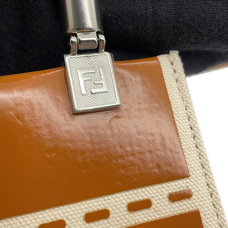 フェンディ ハンドバッグ サンシャイン ショッパー ミニ キャンバス 8BS051 2wayショルダーバッグ