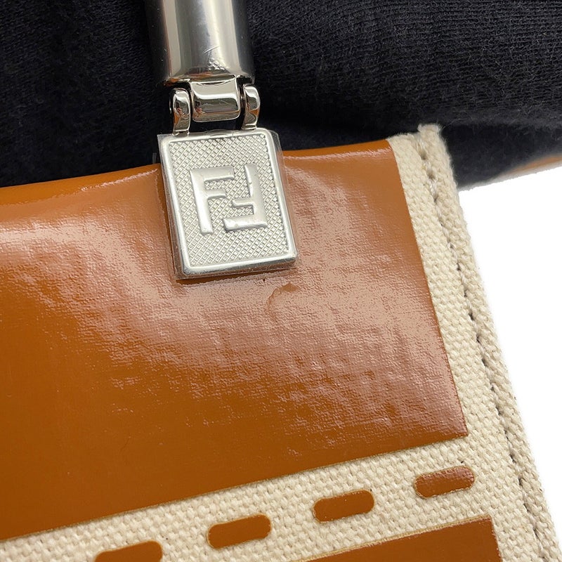 フェンディ ハンドバッグ サンシャイン ショッパー ミニ キャンバス 8BS051 2wayショルダーバッグ