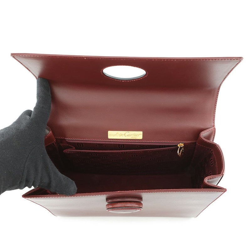 カルティエ ハンドバッグ マストライン レザー Cartier