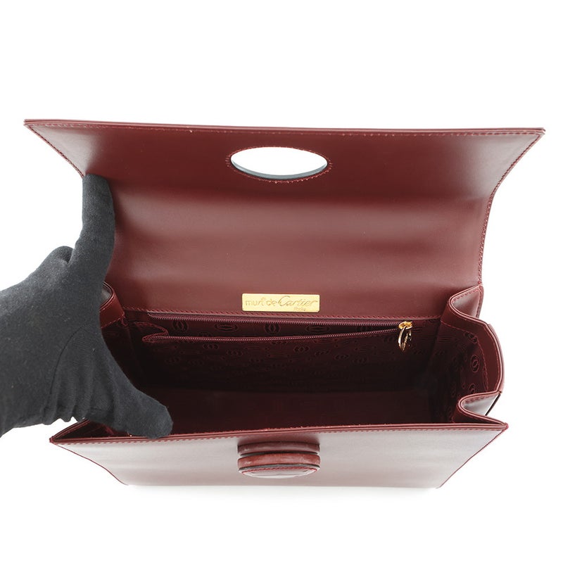 カルティエ ハンドバッグ マストライン レザー Cartier