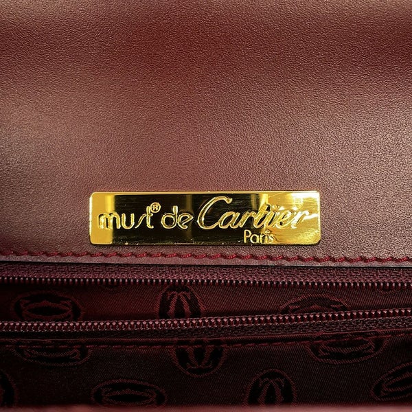 カルティエ ハンドバッグ マストライン レザー Cartier
