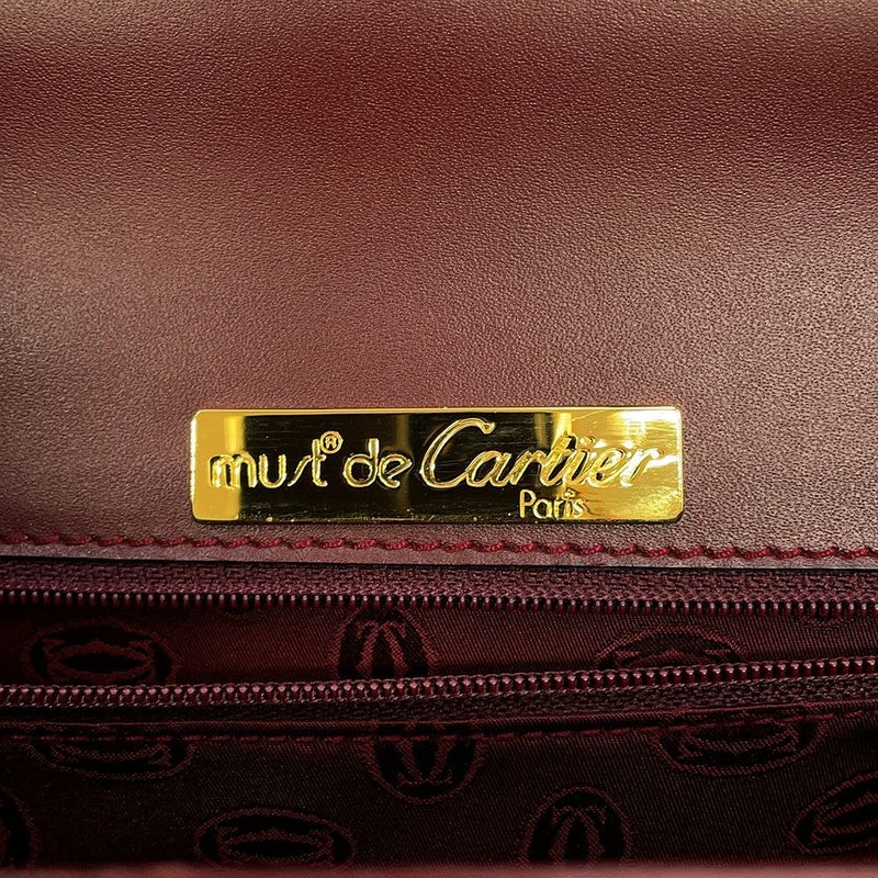 カルティエ ハンドバッグ マストライン レザー Cartier