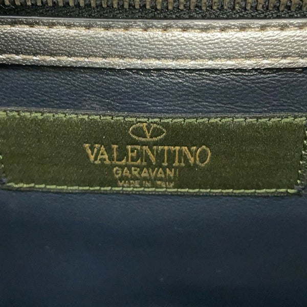 ヴァレンティノ・ガラヴァーニ チェーンショルダーバッグ グラムロック カモフラージュ キャンバス レザー VALENTINO