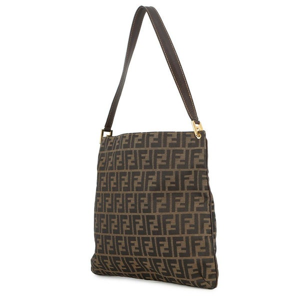 フェンディ ショルダーバッグ ズッカ柄 キャンバス/レザー 15082 FENDI ワンショルダーバッグ
