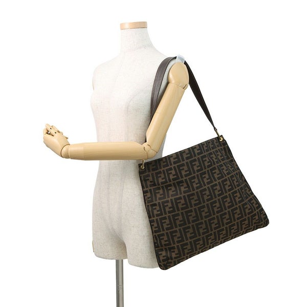 フェンディ ショルダーバッグ ズッカ柄 キャンバス/レザー 15082 FENDI ワンショルダーバッグ