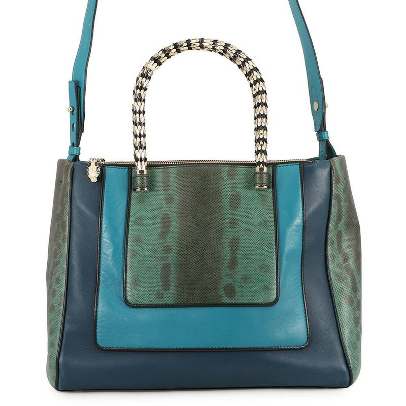 ブルガリ ハンドバッグ セルペンティ スカリエ パイソン BVLGARI 2way