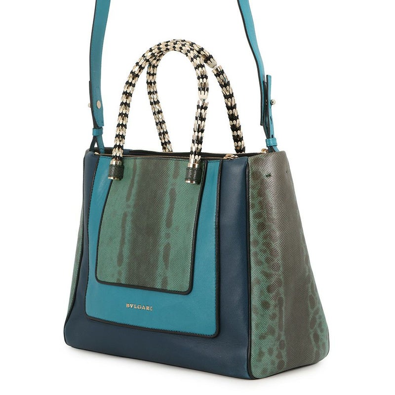ブルガリ ハンドバッグ セルペンティ スカリエ パイソン BVLGARI 2way