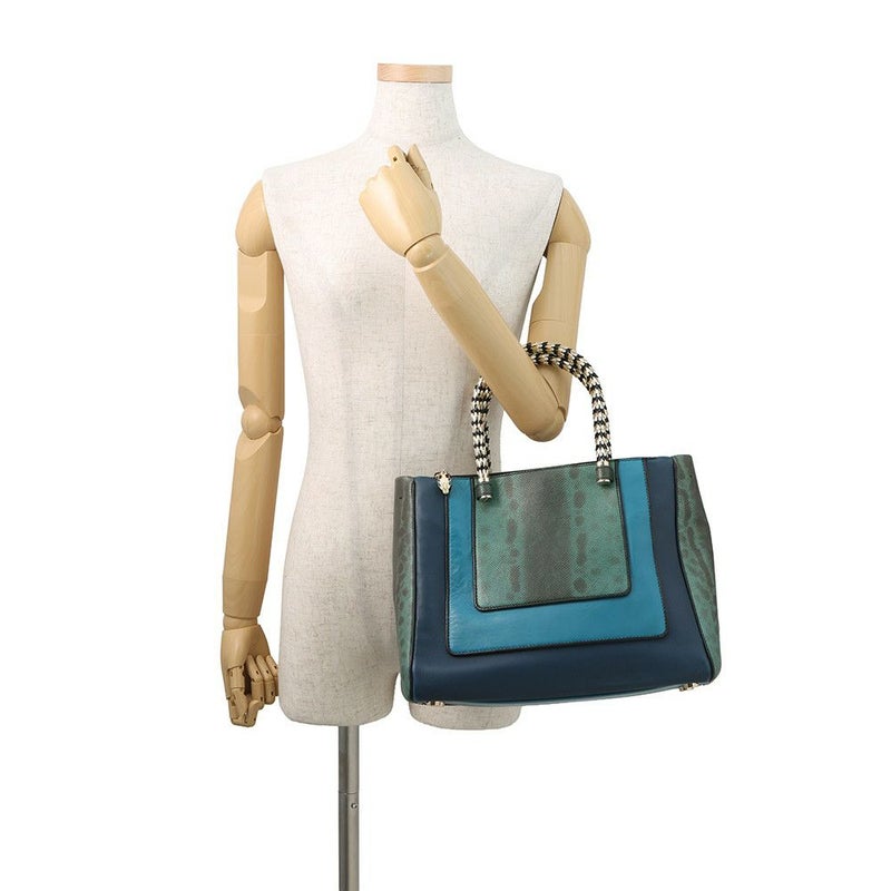 ブルガリ ハンドバッグ セルペンティ スカリエ パイソン BVLGARI 2way