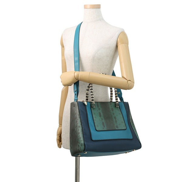 ブルガリ ハンドバッグ セルペンティ スカリエ パイソン BVLGARI 2way