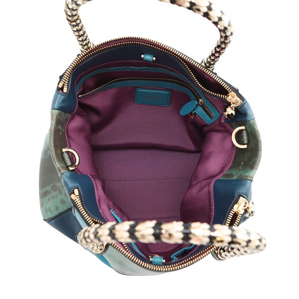 ブルガリ ハンドバッグ セルペンティ スカリエ パイソン BVLGARI 2way