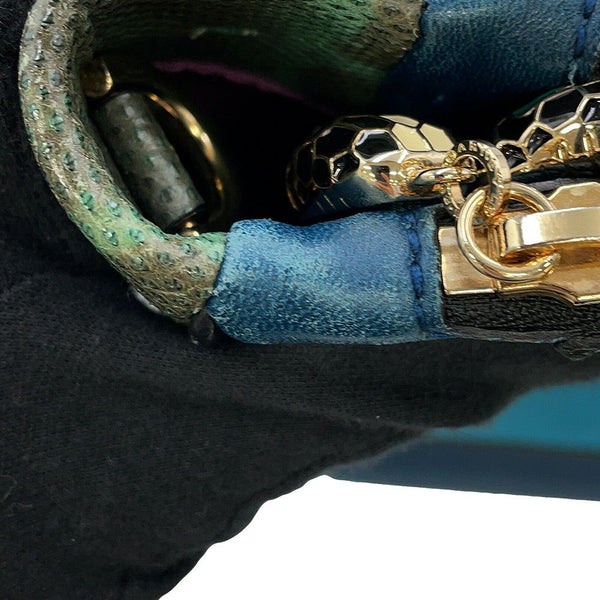 ブルガリ ハンドバッグ セルペンティ スカリエ パイソン BVLGARI 2way