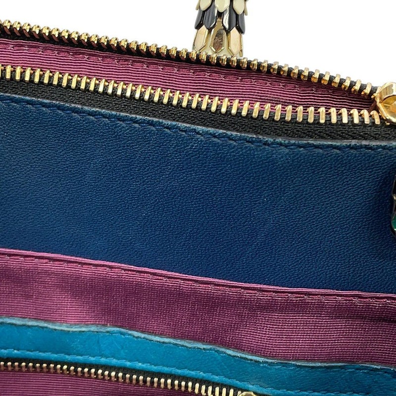 ブルガリ ハンドバッグ セルペンティ スカリエ パイソン BVLGARI 2way