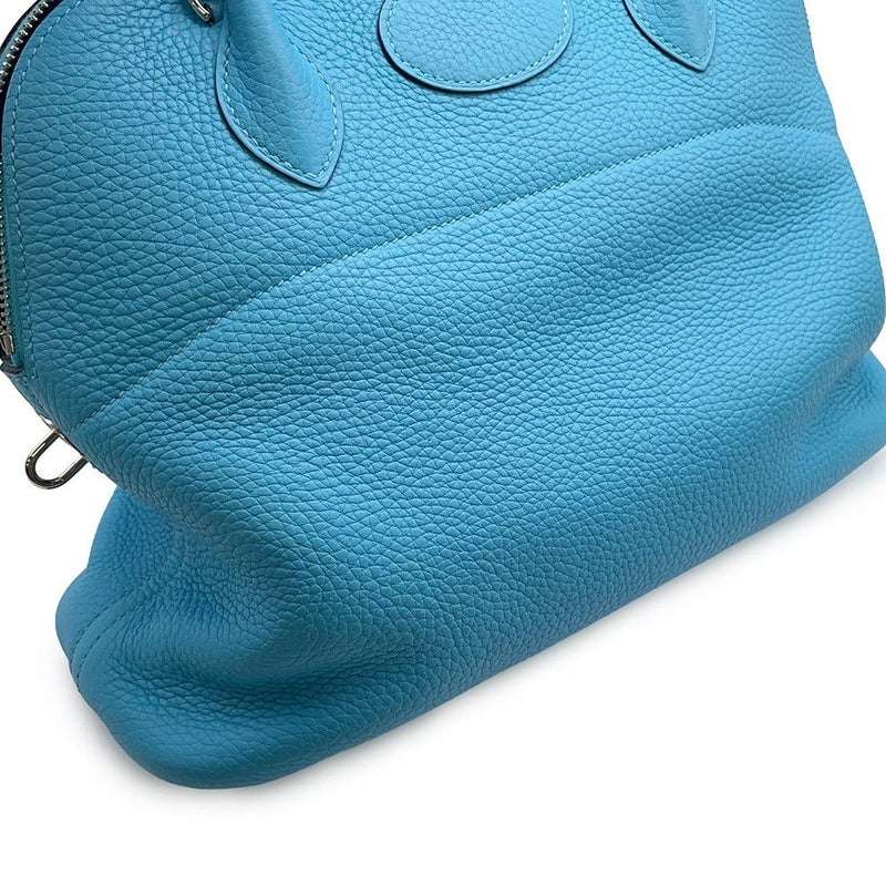 エルメス ハンドバッグ ボリード31 ブルーデュノール/シルバー金具 トリヨンクレマンス D刻印 ２wayショルダー