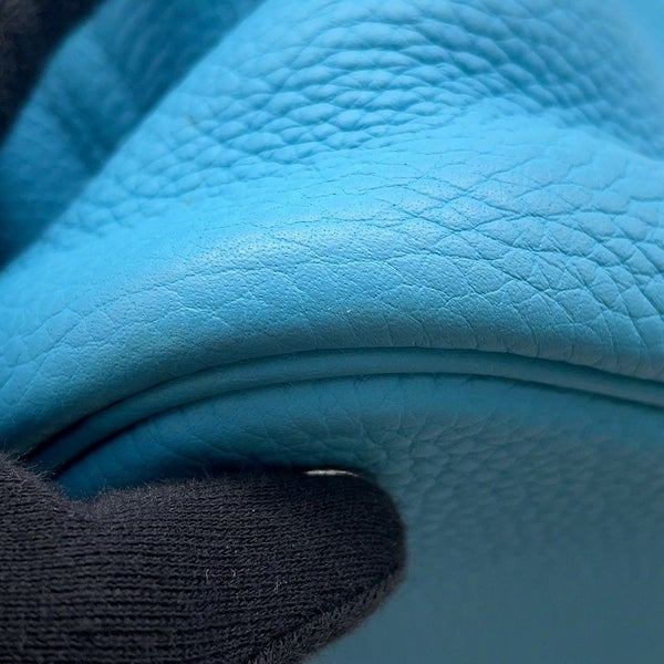 エルメス ハンドバッグ ボリード31 ブルーデュノール/シルバー金具 トリヨンクレマンス D刻印 ２wayショルダー