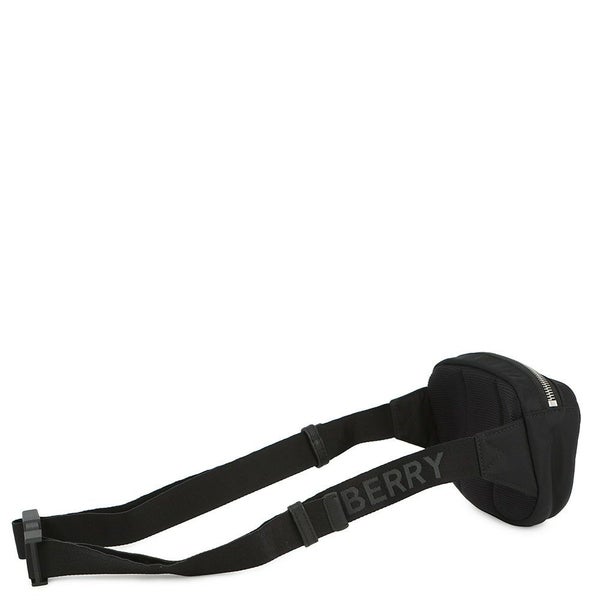 バーバリー ボディバッグ ロゴプリント ナイロン 8014519 BURBERRY ウエストポーチ 黒