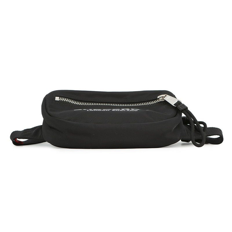バーバリー ボディバッグ ロゴプリント ナイロン 8014519 BURBERRY ウエストポーチ 黒