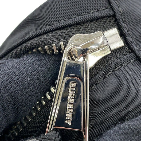 バーバリー ボディバッグ ロゴプリント ナイロン 8014519 BURBERRY ウエストポーチ 黒