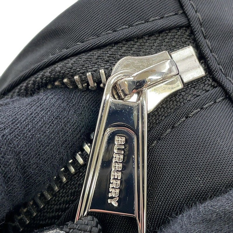 バーバリー ボディバッグ ロゴプリント ナイロン 8014519 BURBERRY ウエストポーチ 黒