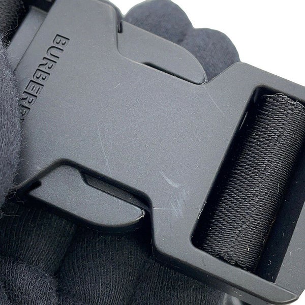 バーバリー ボディバッグ ロゴプリント ナイロン 8014519 BURBERRY ウエストポーチ 黒