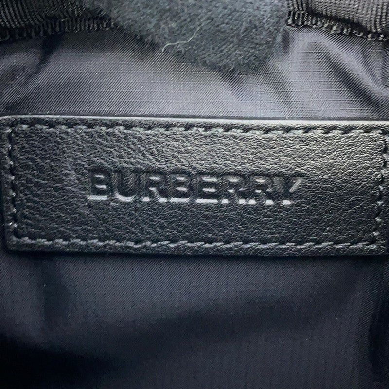 バーバリー ボディバッグ ロゴプリント ナイロン 8014519 BURBERRY ウエストポーチ 黒