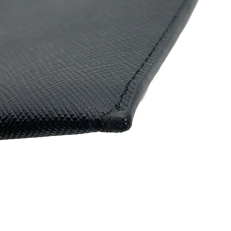 プラダ クラッチバッグ ロゴ サフィアーノ レザー 2NH05V PRADA ポーチ 黒