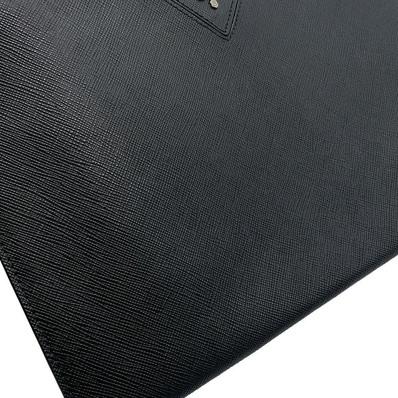 プラダ クラッチバッグ ロゴ サフィアーノ レザー 2NH05V PRADA ポーチ 黒