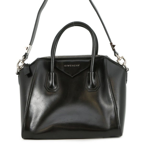 ジバンシー ハンドバッグ アンティゴナ レザー GIVENCHY 2way 黒