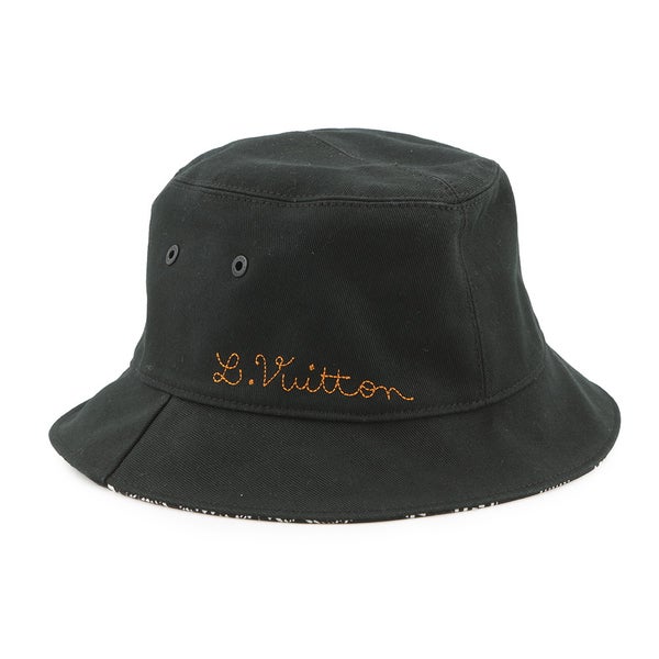 ルイヴィトン ハット ボネ・ディストーテッド ダミエ リバーシブル バケットハット コットン MP2946 LOUIS VUITTON 黒