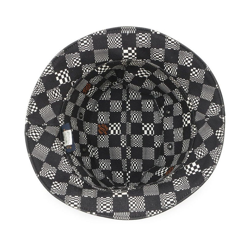 ルイヴィトン ハット ボネ・ディストーテッド ダミエ リバーシブル バケットハット コットン MP2946 LOUIS VUITTON 黒
